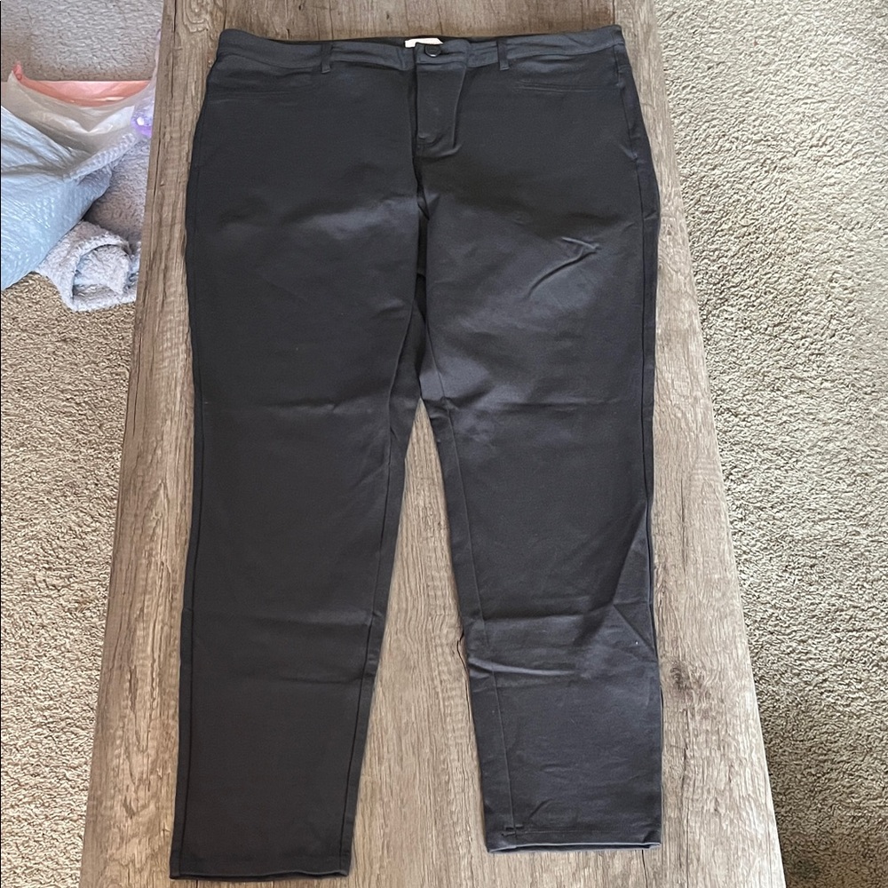 LC Lauren Conrad Women's Charcoal Green Skinny Jeans